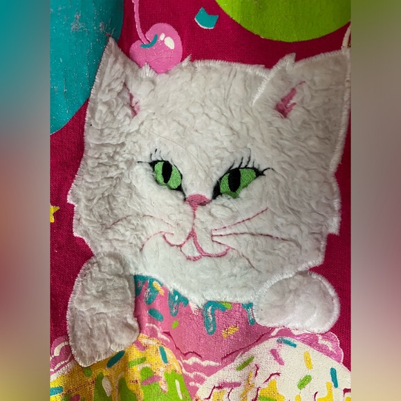 vintage comfy club cat dress/nightgown - Picture 4 of 7